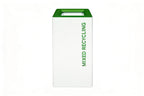 White Recycling Bin