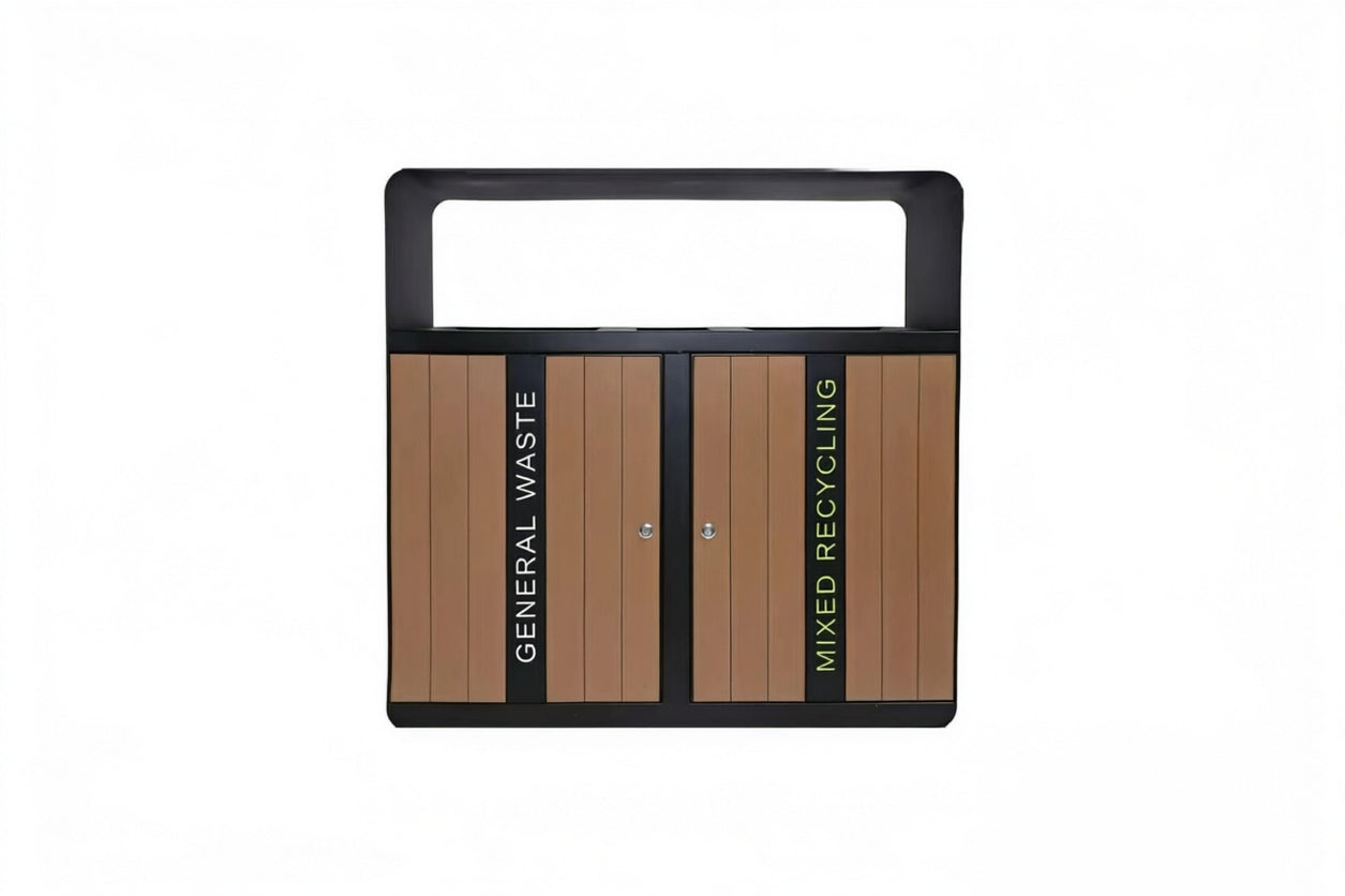 Wooden Trash Bin