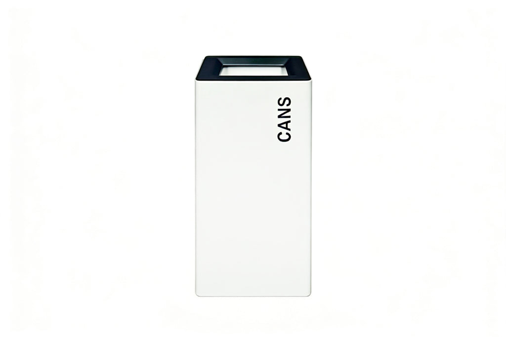 White Recycling Bin