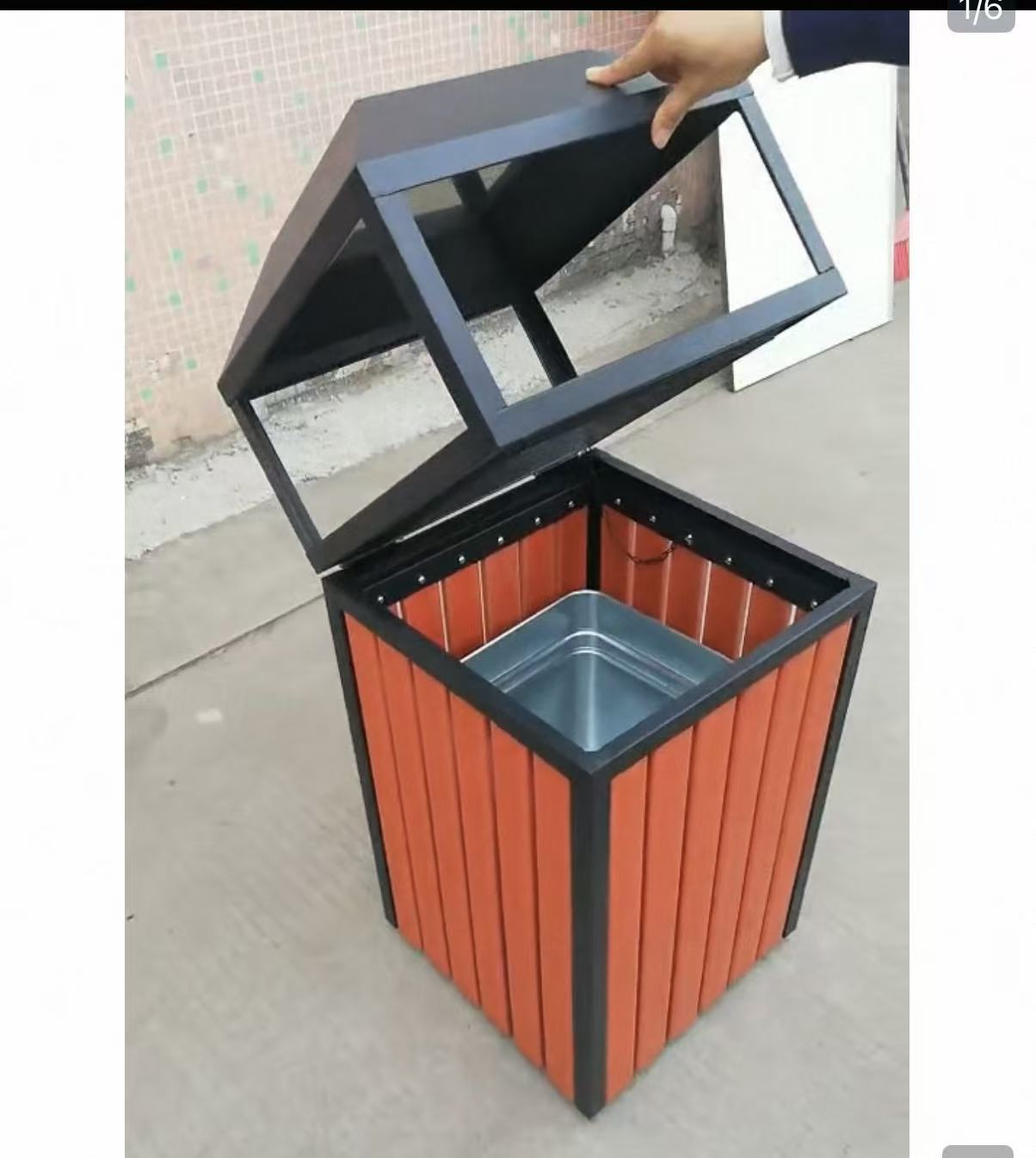 HY-26042309 Stainless steel trash can