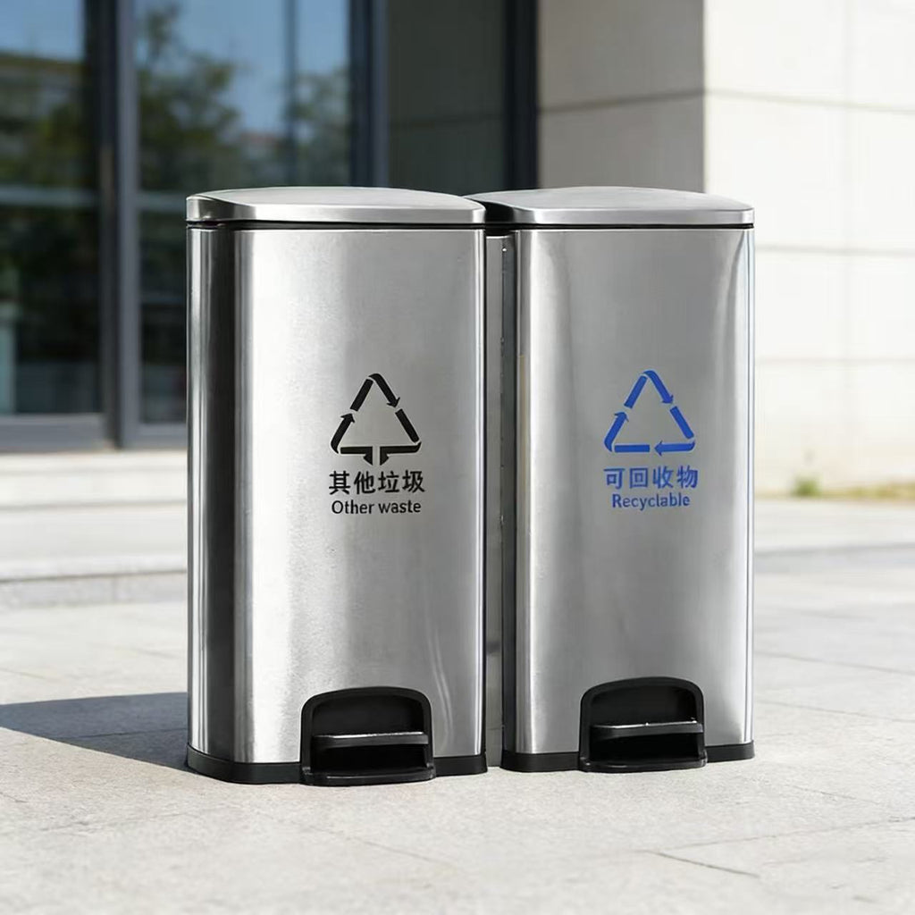 HY-26042306 Stainless steel trash can