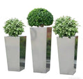 HY-26042310 Tapered Stainless Steel Planter
