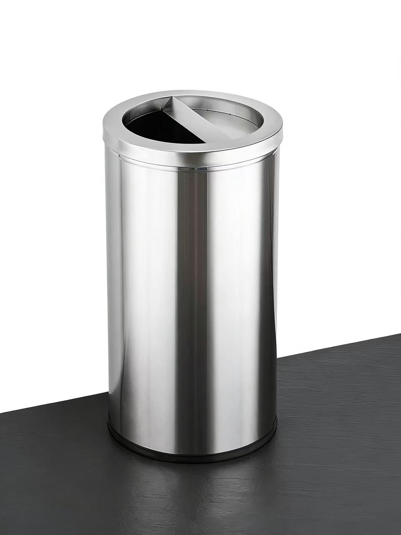 HY-26042408 Stainless steel trash bin.