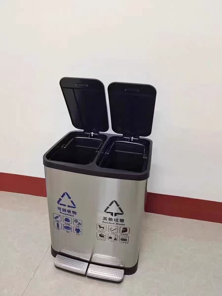 HY-26042304 Stainless steel trash can