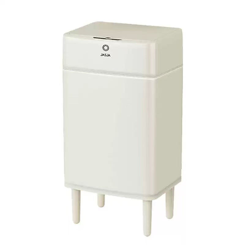 HY-26042410 Stainless steel wooden leg sensor trash can.