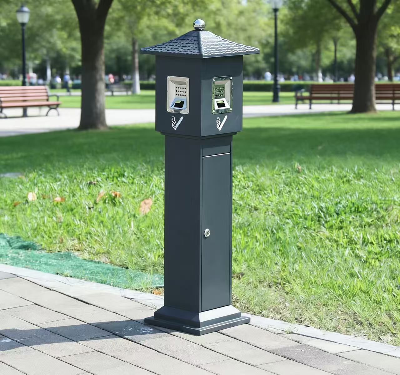 HY-26042405 Outdoor Standing Ashtray Pillar