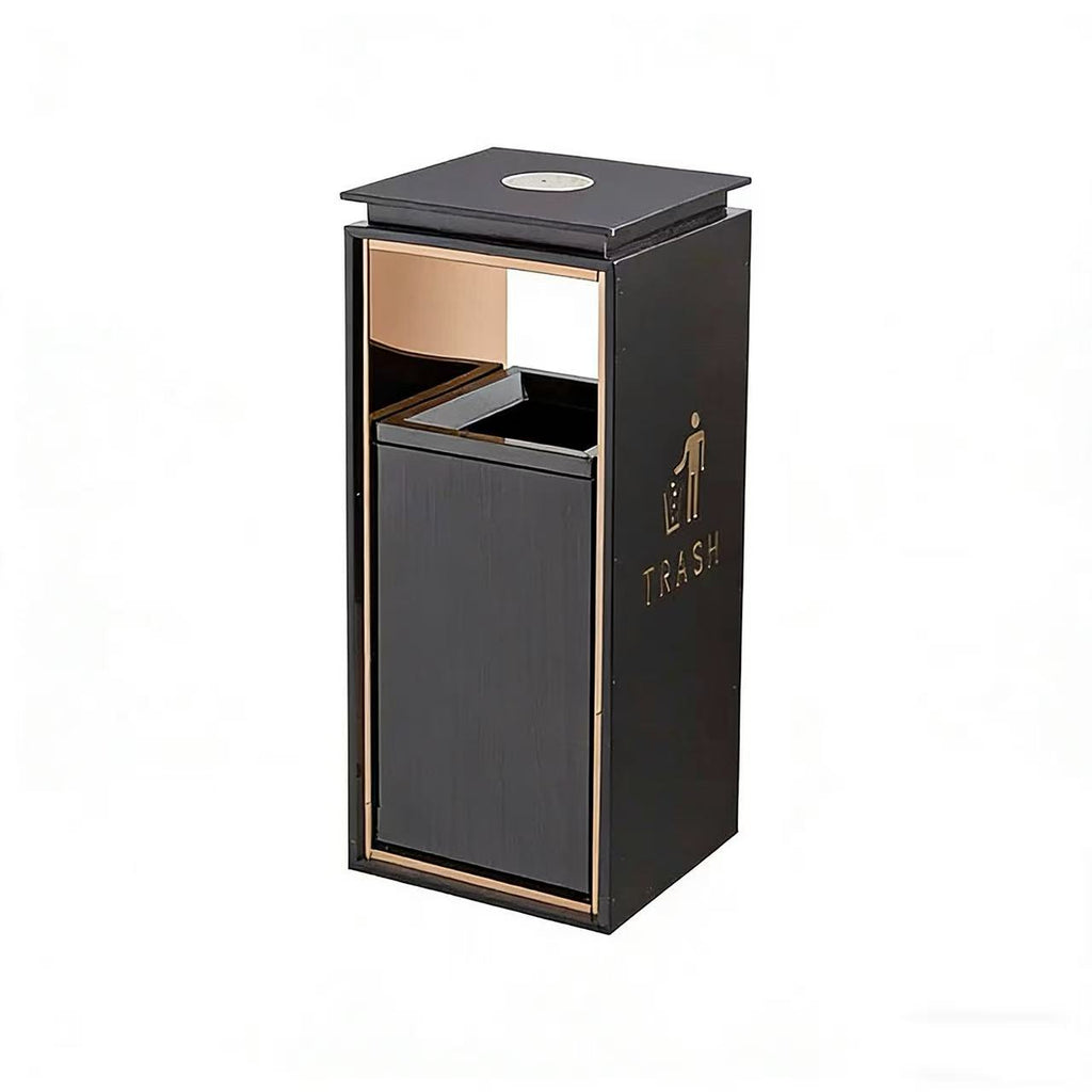 HY-26042401 Luxury Stainless Steel Standing Waste Bin