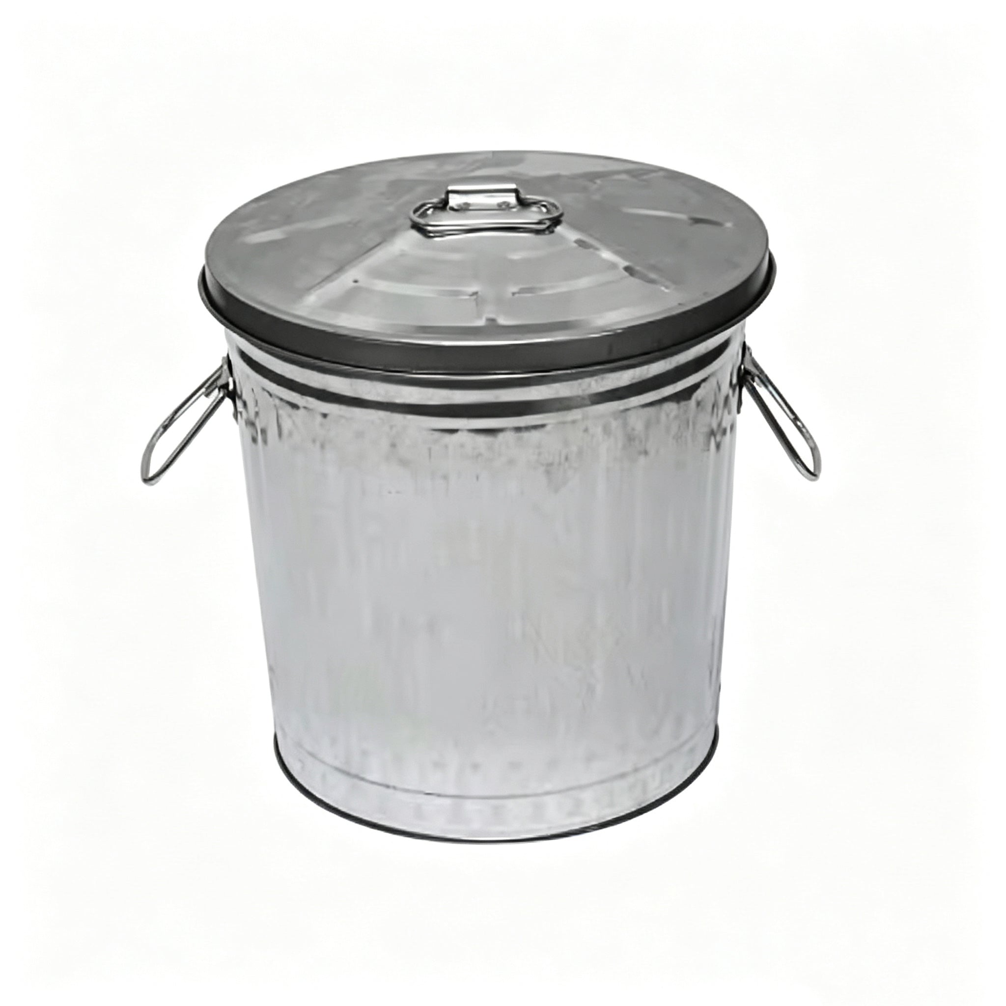 HY-26042715 Galvanized metal barrel with a lid