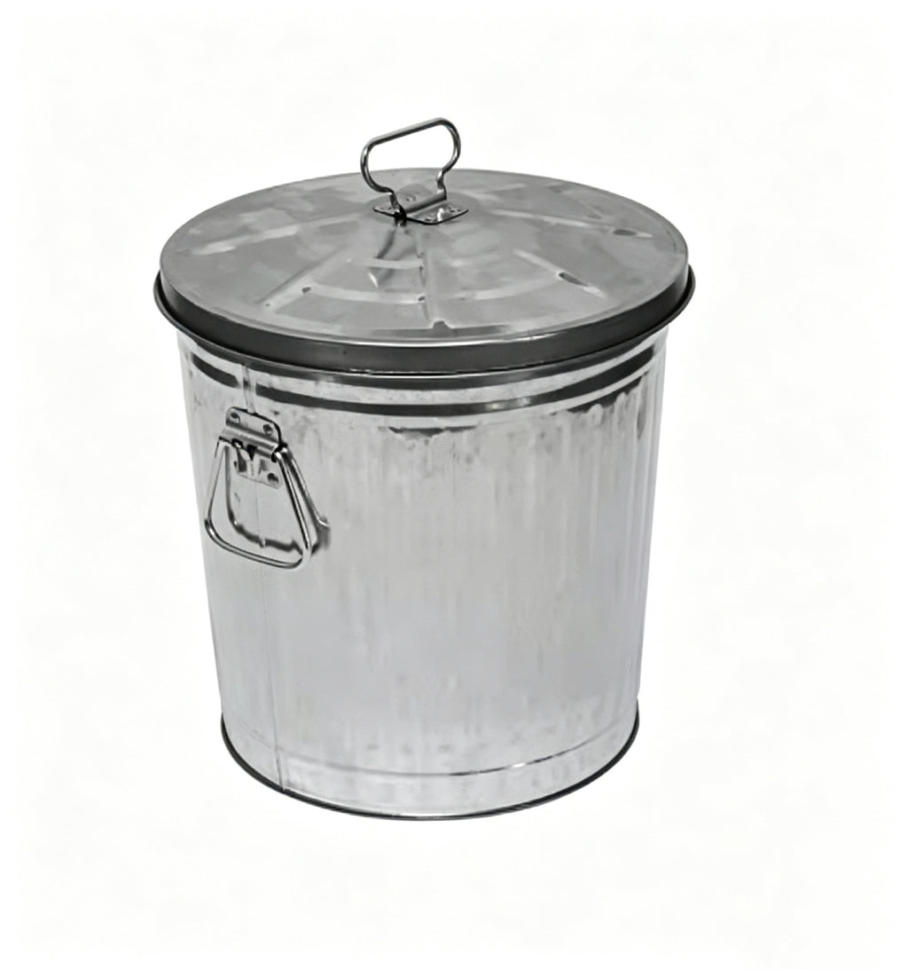HY-26042715 Galvanized metal barrel with a lid