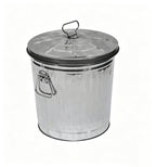 HY-26042715 Galvanized metal barrel with a lid