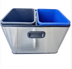 HY-26042716 Stainless steel trash bin.