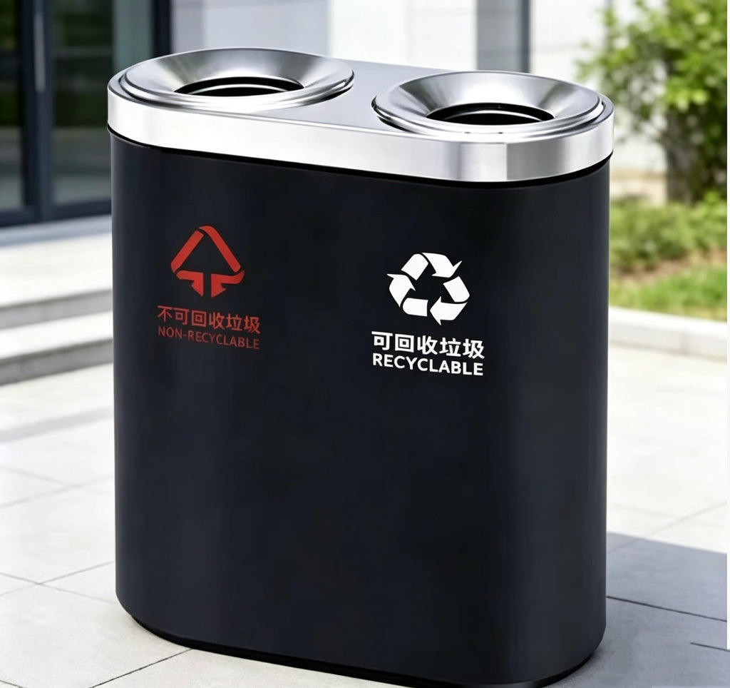 HY-26042718 Stainless steel trash bin