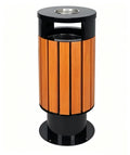 HY-26042721 Outdoor steel-wood ash bin.