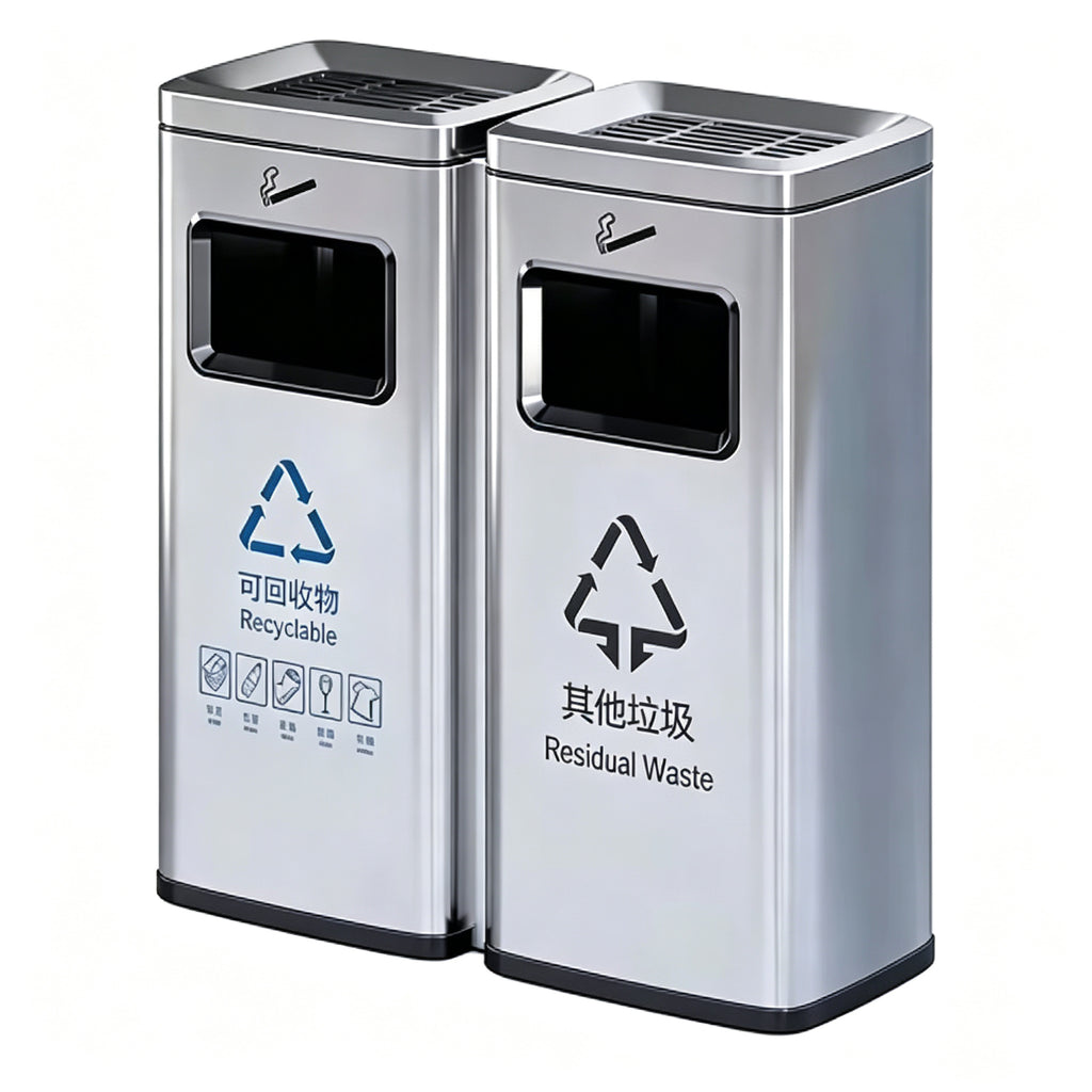 HY-26042724 Stainless steel trash bin