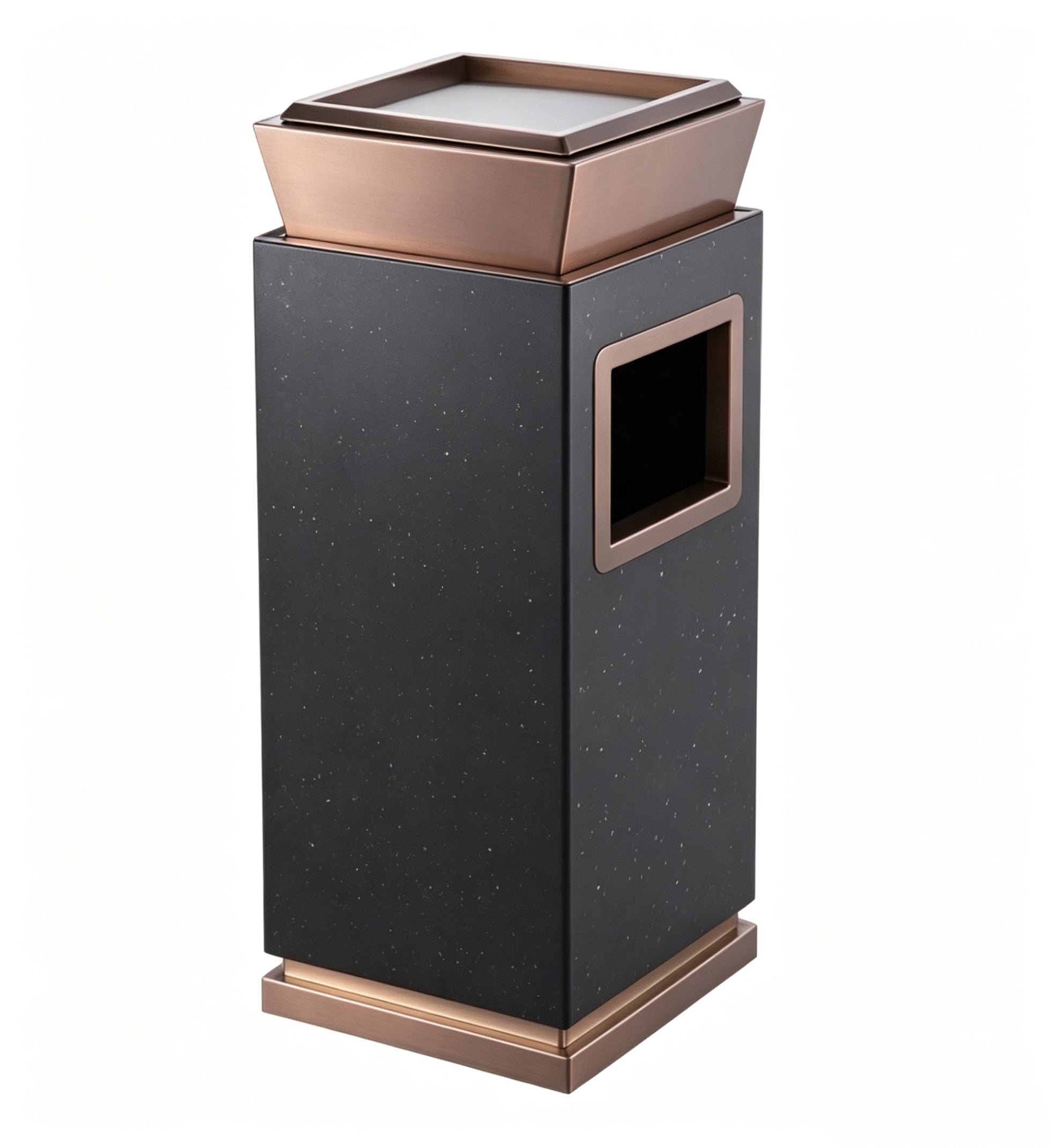 HY-26042725 Stainless steel trash bin.