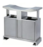 HY-26042426  Stainless Steel Outdoor Three-Compartment Garbage Bin