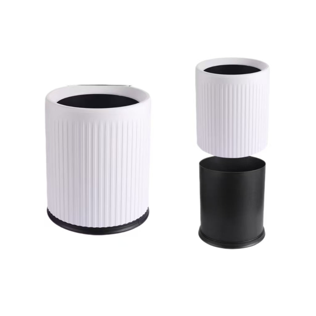HY-0428003 Round Striped Trash Can