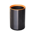 HY-0429004 Direct-dump Stainless Steel Trash Can(With orange ring)