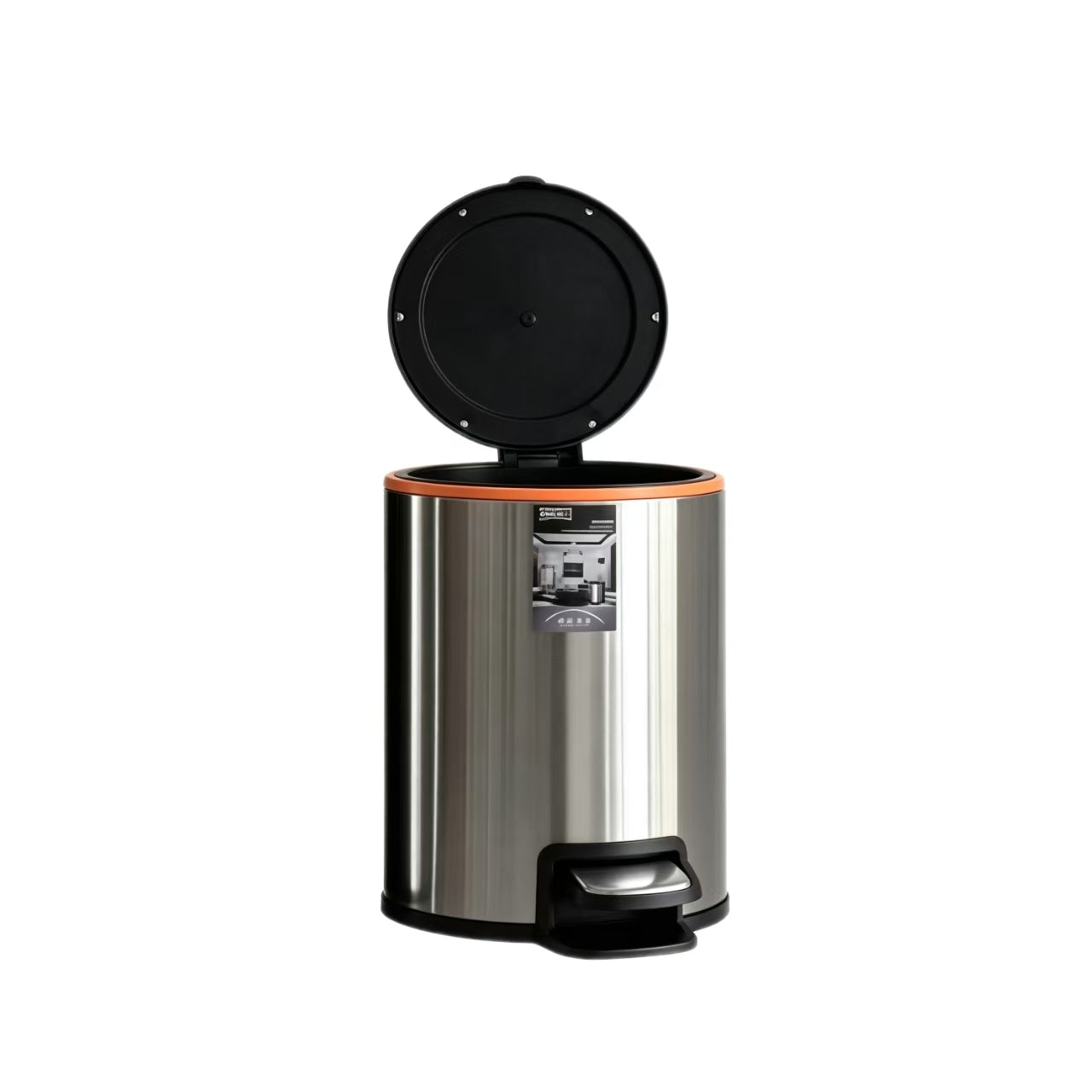 HY-0428017 Stainless Steel Trash Can