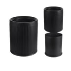 HY-0428003 Round Striped Trash Can