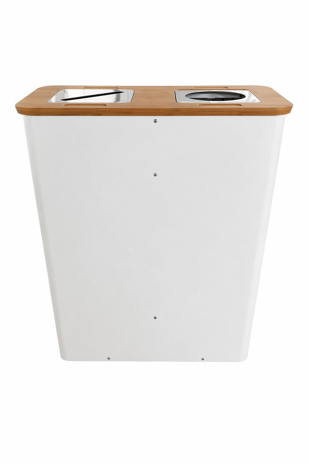 HY 0729001-Flexible, modular two-compartment stainless steel waste bin