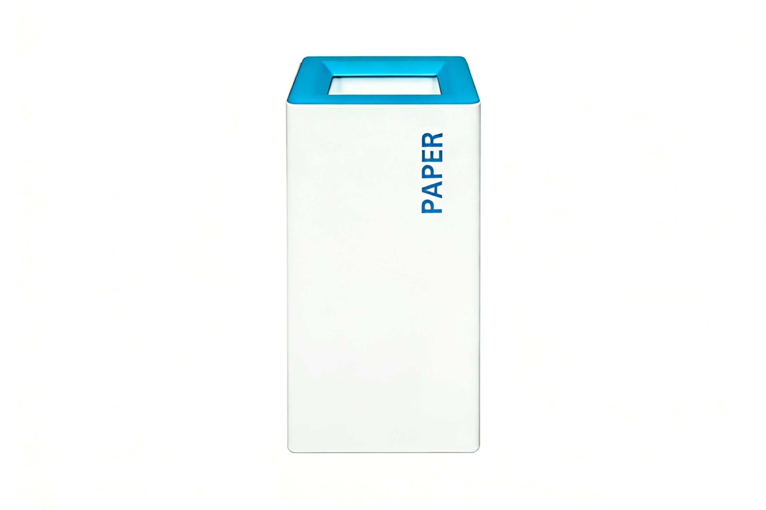White Recycling Bin
