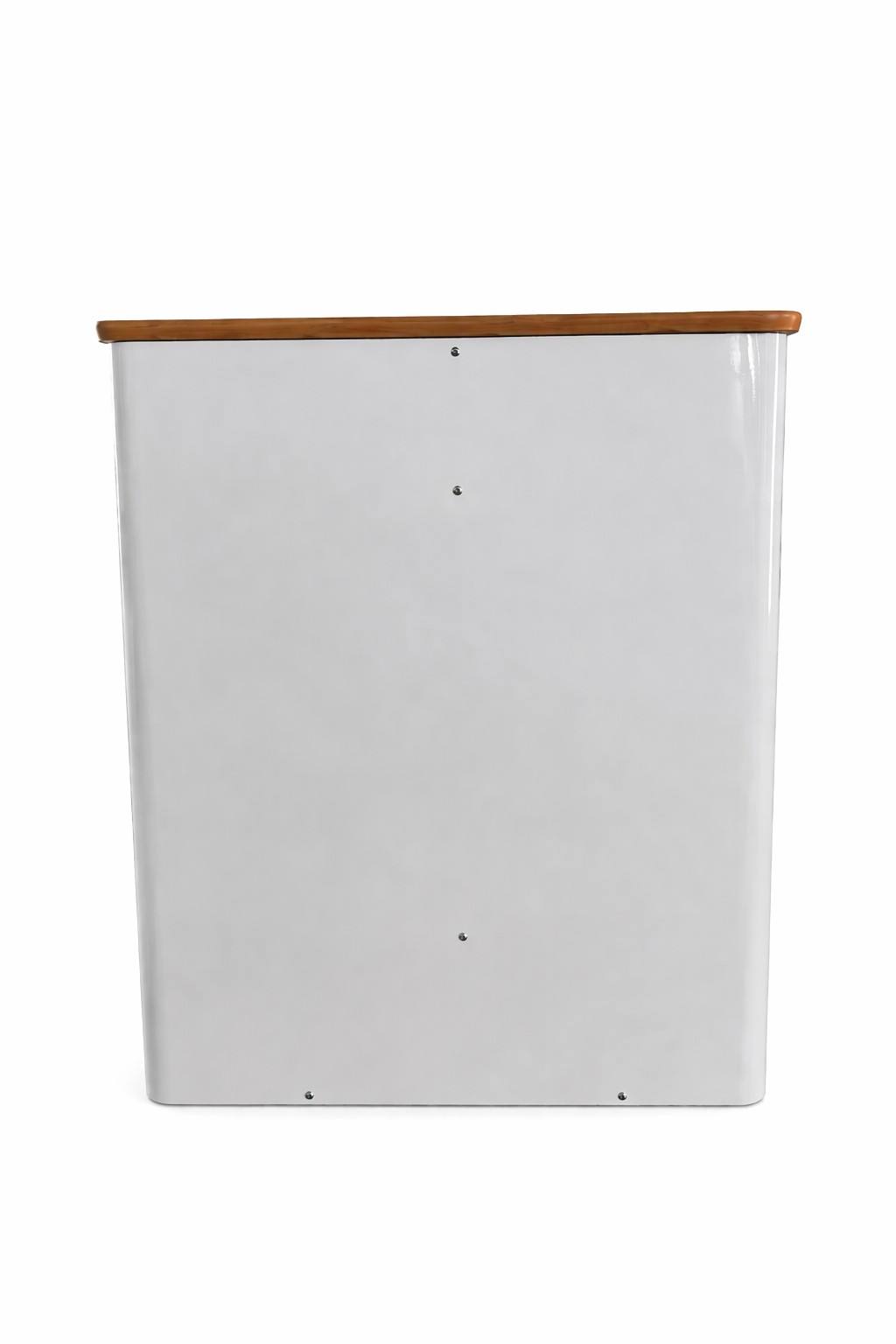 HY 0729001-Flexible, modular two-compartment stainless steel waste bin