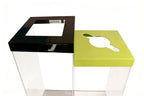 Acrylic Sorting Trash Bin
