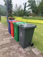 120L/240L/360L Two-wheeled Metal Trash Can