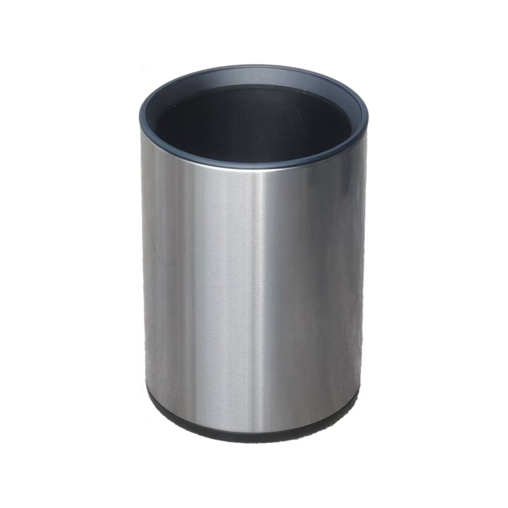 HY-0429005 Direct-dump Stainless Steel Trash Can(With black ring)