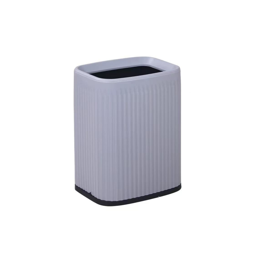 HY-0428001 Square Striped Trash Can