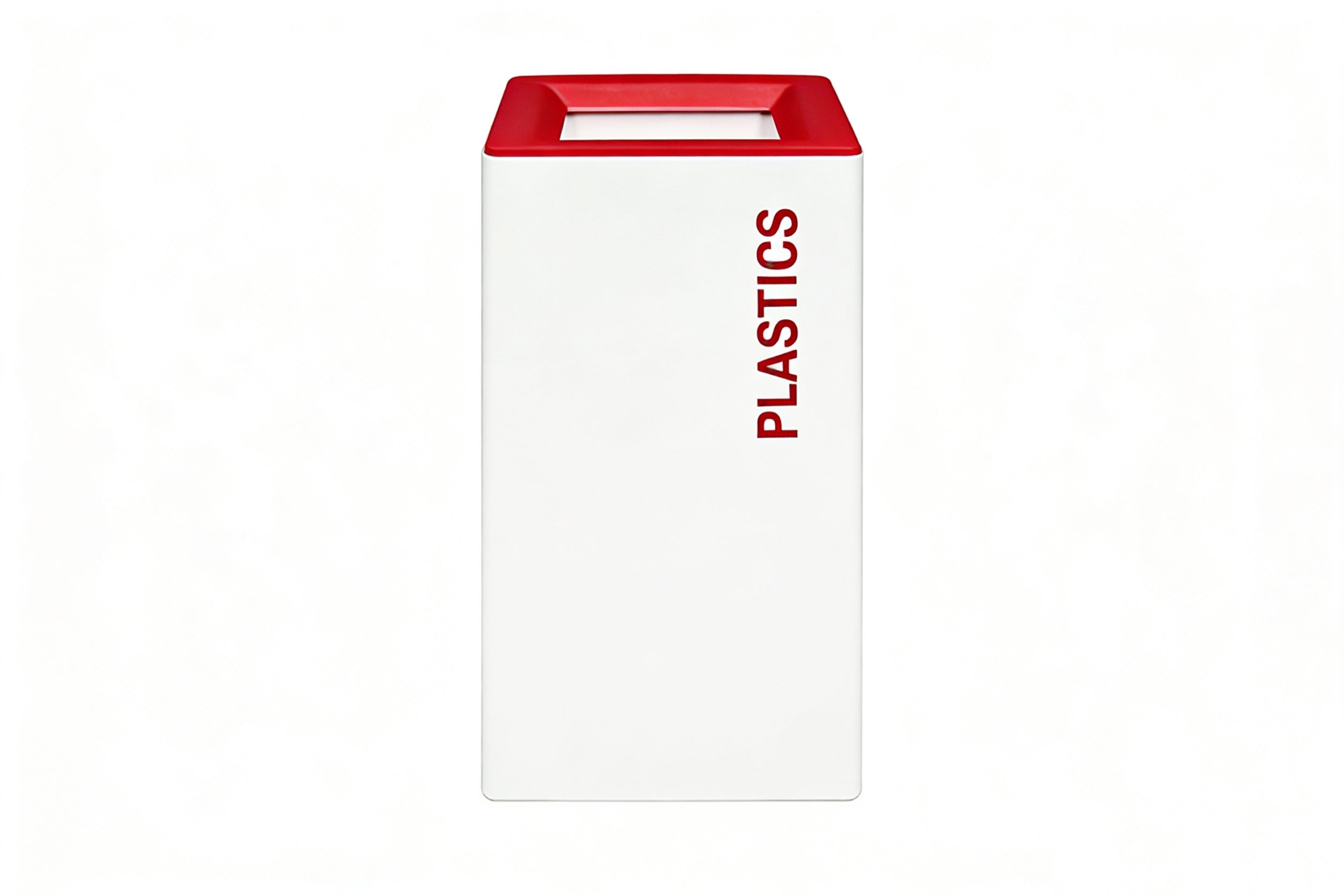 White Recycling Bin