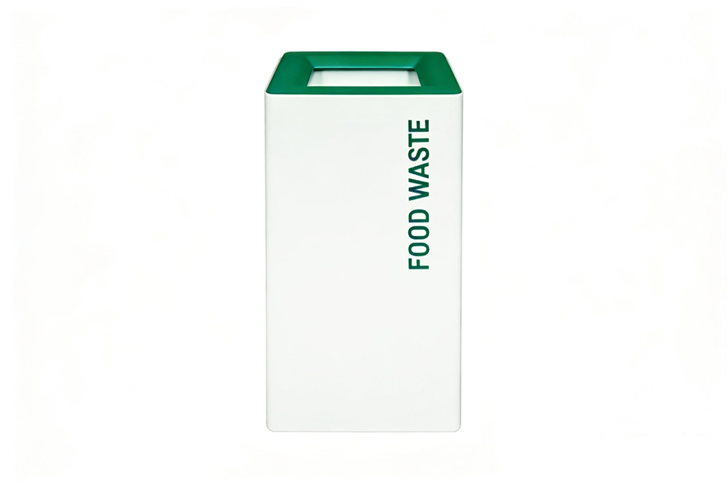 White Recycling Bin