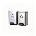 HY-0428006 Dual-compartment Stainless Steel Trash Can
