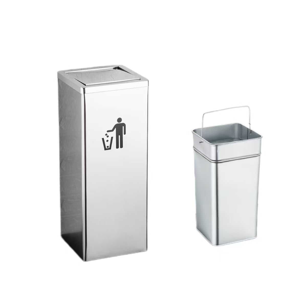 HY-0428011 Square Swing-Top Trash Can