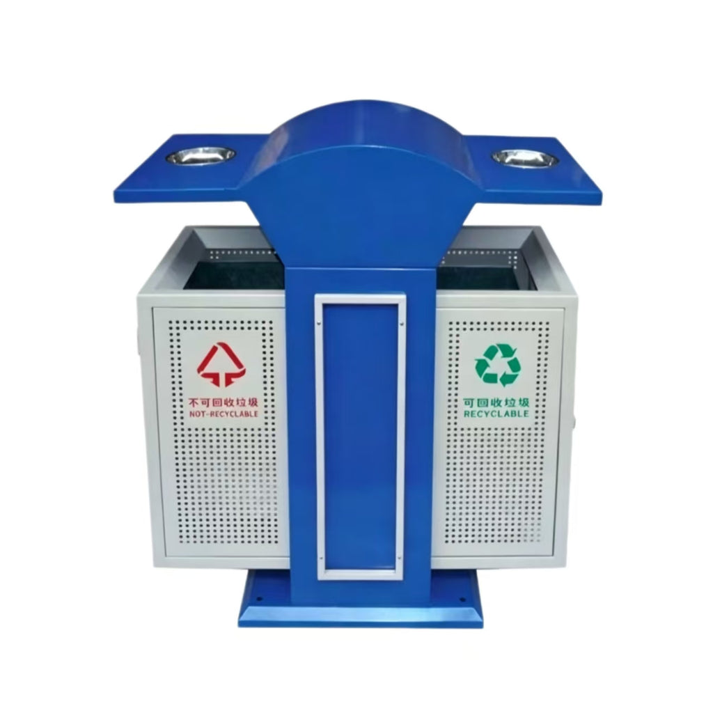 HY0424014-Outdoor Stainless Steel Trash Can