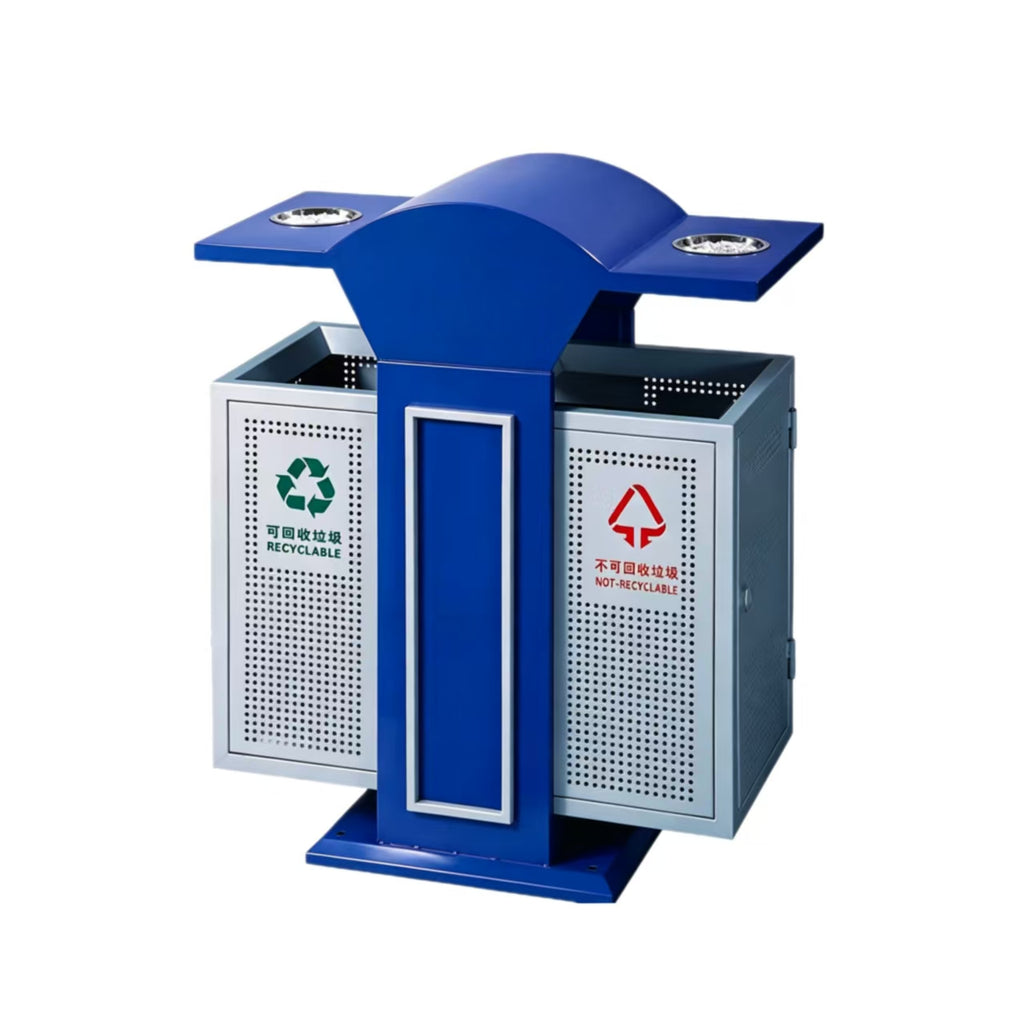 HY0424014-Outdoor Stainless Steel Trash Can