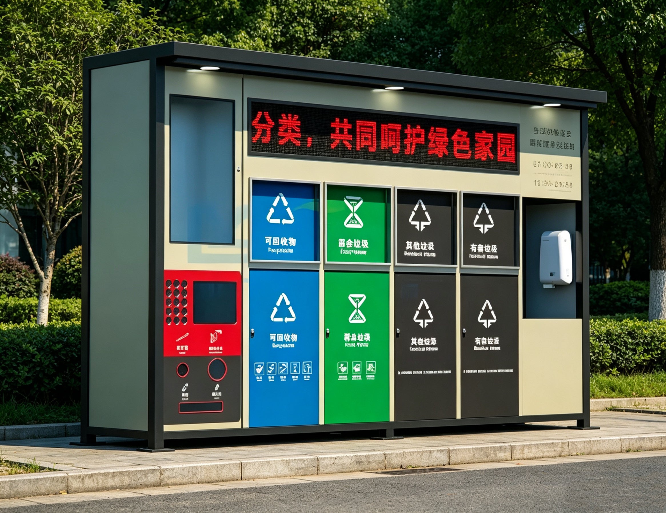 HY-26042709 Outdoor intelligent multi-classification garbage facility