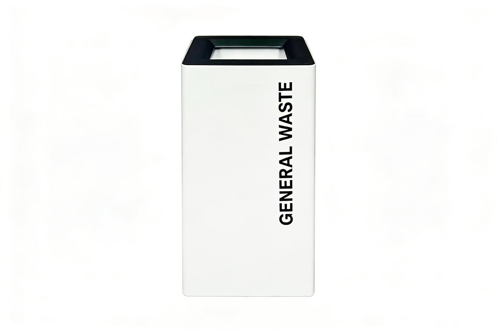 White Recycling Bin
