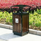 HY-0424018 Outdoor Stainless Steel Trash Can