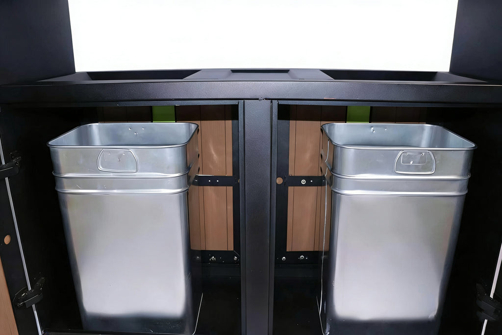 Wooden Trash Bin
