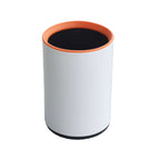 HY-0429004 Direct-dump Stainless Steel Trash Can(With orange ring)