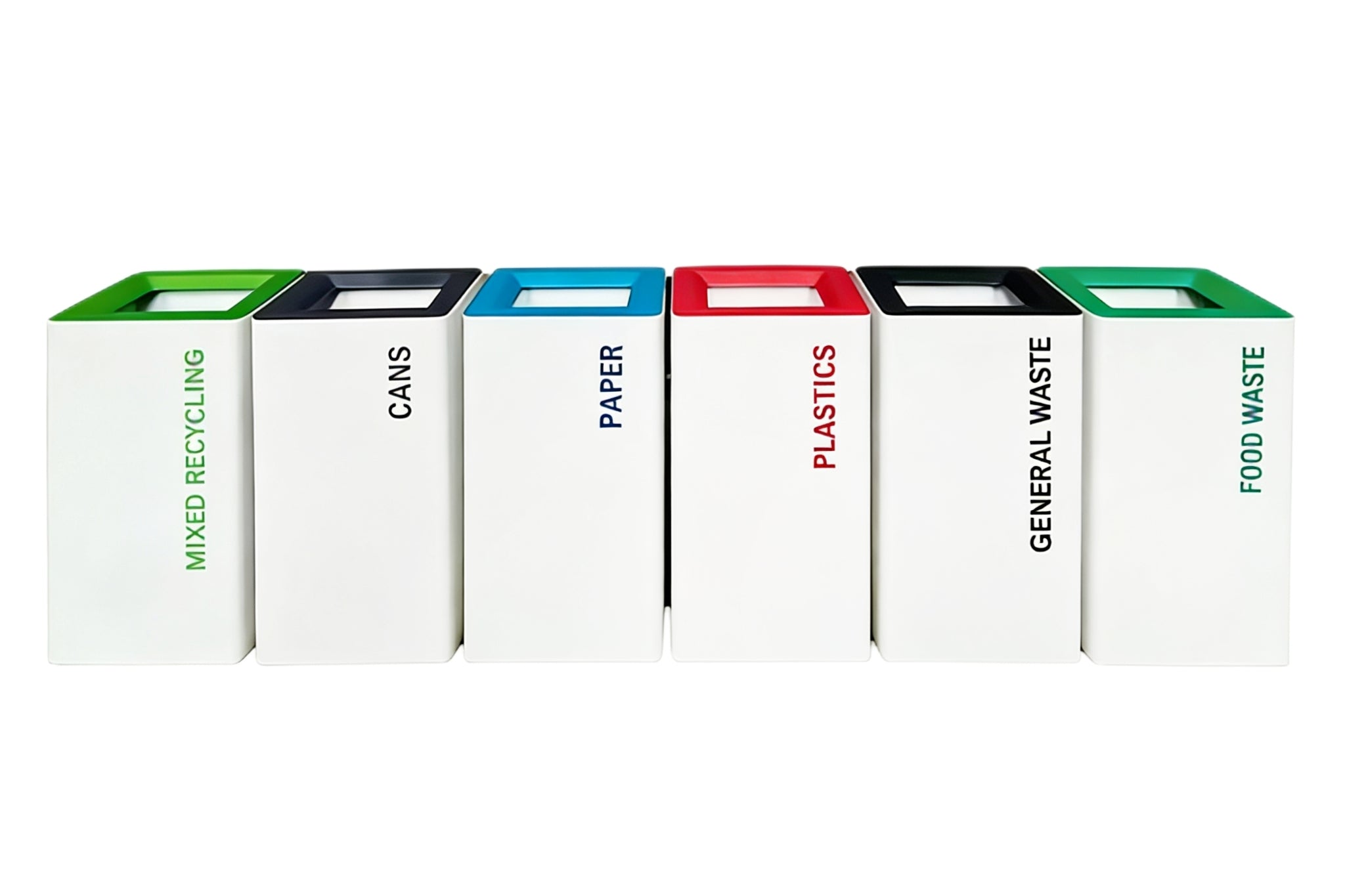White Recycling Bin