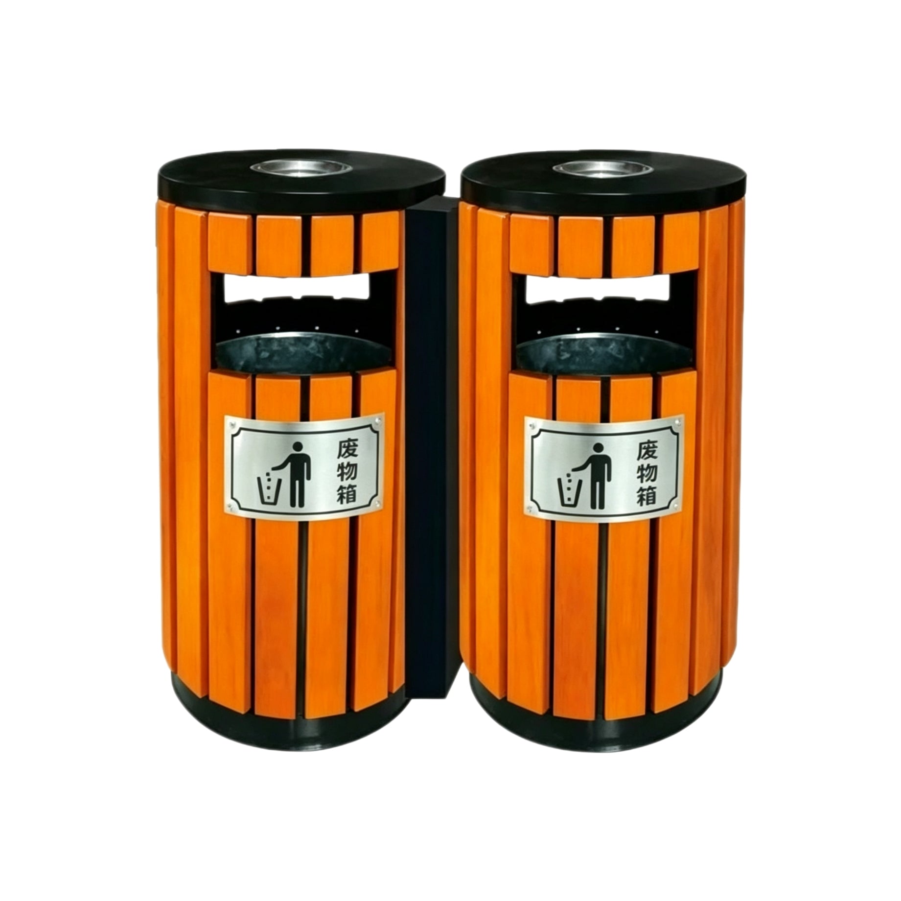 HY-0424020 Outdoor Stainless Steel Trash Can
