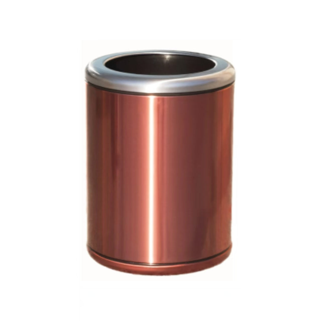 HY-0429007 Direct-dump Stainless Steel Trash Can(With steel ring)