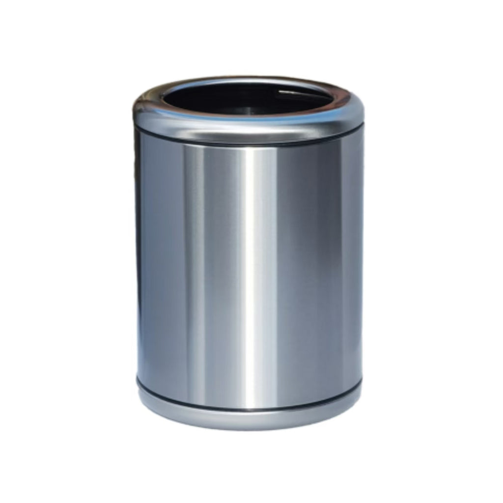 HY-0429007 Direct-dump Stainless Steel Trash Can(With steel ring)