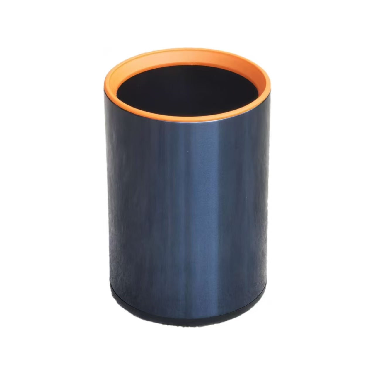 HY-0429004 Direct-dump Stainless Steel Trash Can(With orange ring)