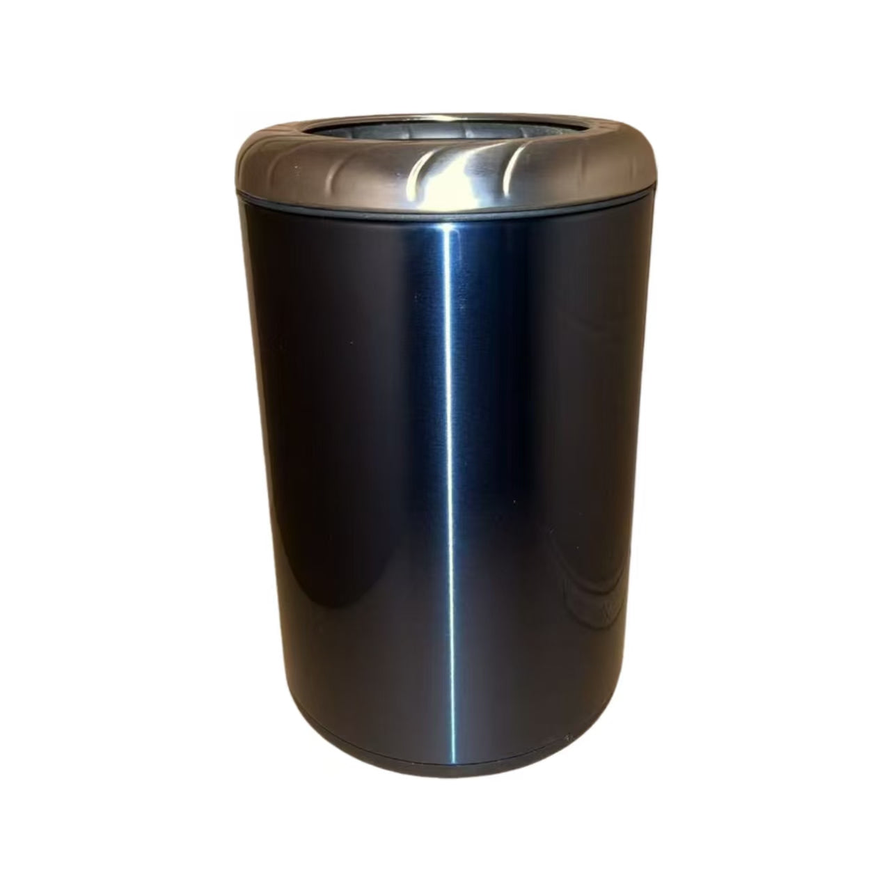 HY-0429009 Direct-dump Stainless Steel Trash Can(With embossed steel ring)