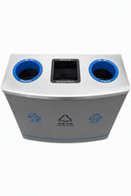 HY0260820-three‑compartment waste‑sorting bin