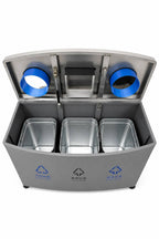 HY0260820-three‑compartment waste‑sorting bin